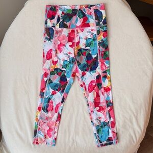 Women's High-Rise Floral Print Leggings - Pink Multi